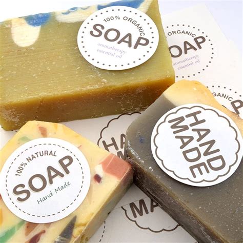 handmade soap stickers labels soap gift sheet pcs etsy
