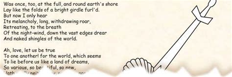 poem dover beach by matthew arnold