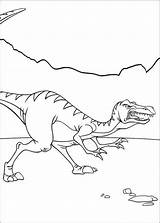 Coloring Dinosaur Pages Printable Ferocious sketch template