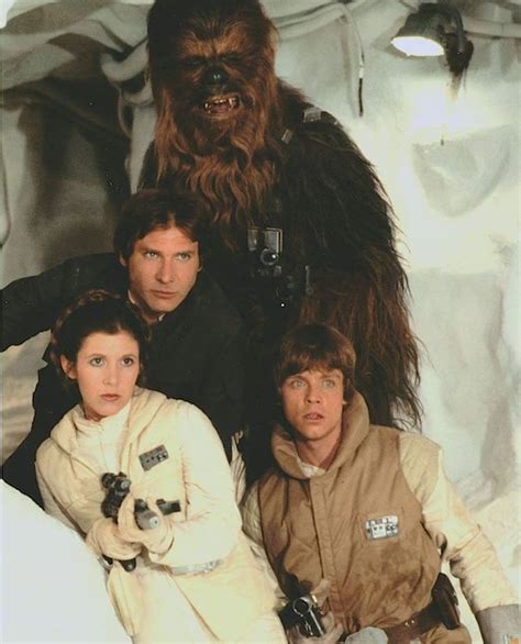 Han Solo Princess Leia Chewbacca And Luke Skywalker On Hoth In The