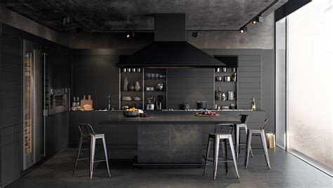 stunning black kitchens  tempt    dark    remodel