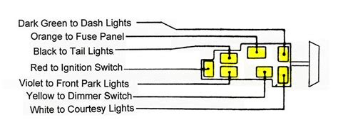 headlight dimmer switch wiring diagram