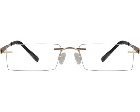 rimless rectangle eyeglasses 143517