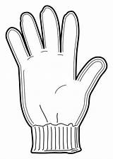 Glove Coloring Large Handschuh Ausmalbild Edupics Choose Board Printable sketch template