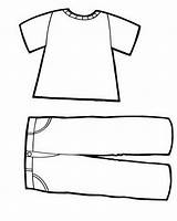 Coloring Clothing Pages Kids Templates Clothes Printable Paper Colouring Book Online Patterns Choose Board sketch template