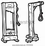 Noose Hangman Guillotine Cartoon Shutterstock Stock Search sketch template