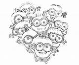 Coloring Minions Pages Minion Despicable Kids Drawing S0085 Valentine Printable Print Online Outline Color Book Cartoon Til Getdrawings Colouring Malebøger sketch template