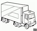 Colorear Camión Rimorchio Lkw Lastwagen Camiones Cuatro Anhänger Ejes Sobres Achs Vier Assi Quattro Stampare Transporte Lado Plow sketch template