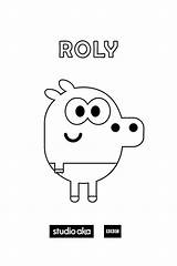 Roly Duggee Coloring Heyduggee sketch template