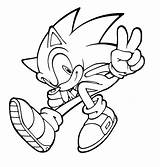 Sonic Games Coloring Kb sketch template