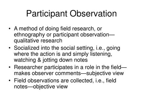 participant observation powerpoint