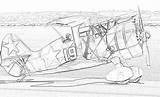 Coloring Pages Biplanes Polikarpov Filminspector Biplane sketch template