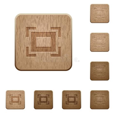 full screen wooden buttons stock vector illustration  wood