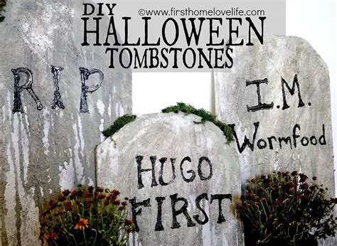 diy halloween tombstone decorations halloween headstone halloween