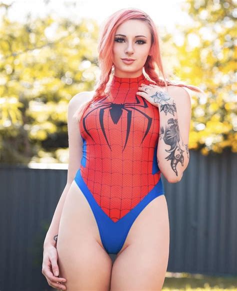 pin by andre on 34dd mj spiderman cosplay marvel girls