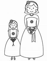 Coloring Bridesmaid Wedding Pages Kids Girl Flower Printable Girls Bride Groom Color Sheknows Book Books Drawing Flowergirl Clipart Big Colouring sketch template