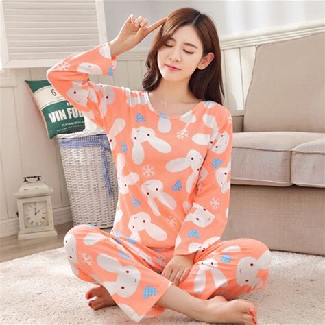 womens pajamas carton women pajamas set cloth for women homewear indoor