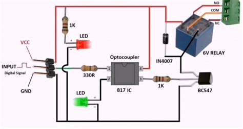 project     relay module  optocoupler latest circuit diagram dip electronics lab