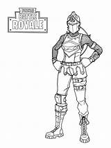 Fortnite Knight Red Coloring Pages Printable Kids sketch template
