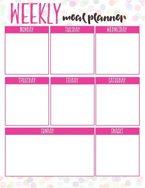meal planning  beginners  meal planning printables meal