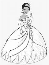 Coloring Tiana Pages Princess Disney Popular sketch template