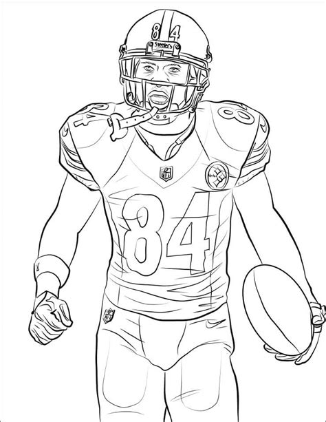 football player coloring pages  printable coloring pages  kids