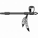 Indian Pipe Peace Tomahawk Native Drawing American Feather Svg Vector Tattoo Logo Smoking Smoker Clipartmag sketch template