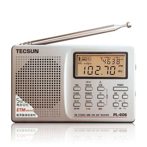 Tecsun Pl 606 Digital Pll Portable Am Fm Shortwave Radio With Dsp
