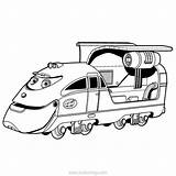 Chuggington Speedy Locomotive sketch template
