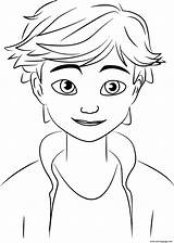 Adrien Coloring Agreste Miraculous Pages Printable sketch template