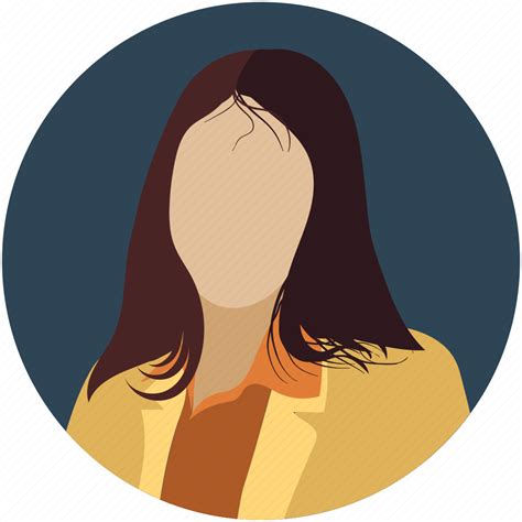 female human lady people profile user woman icon