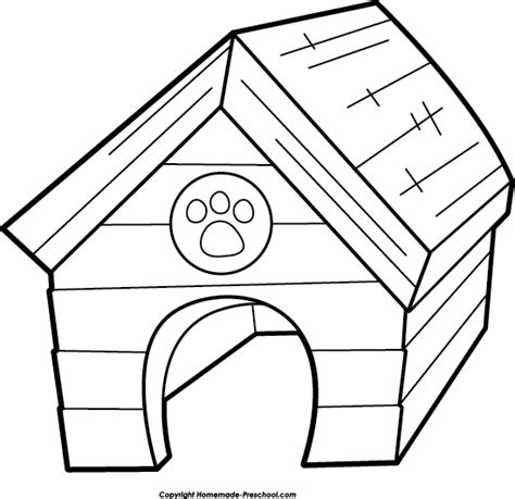 dog house coloring page