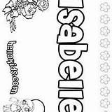 Isabella Coloring Isabelle Pages Name Names Girls Hellokids Isla Isobel Girl sketch template