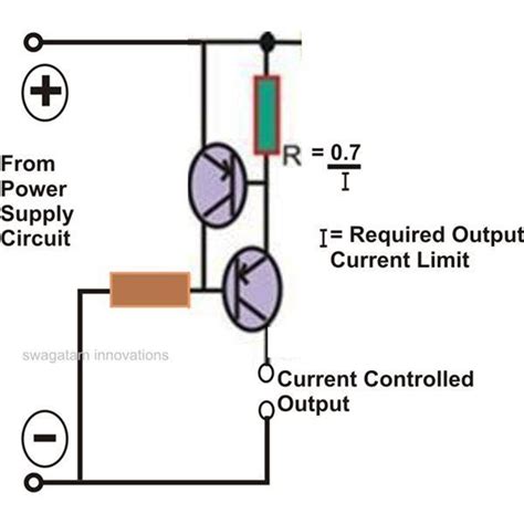 super circuit diagram current limiter circuit   transistors