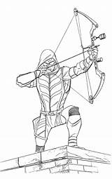 Coloring Pages Archery Kids sketch template
