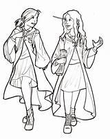 Ginny Weasley Ausmalbilder Lovegood Belphegor Loudlyeccentric Hermine Granger Kostenlos sketch template