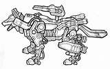 Zoids Coloring Zoid Drawing Pages Line Trixel Deviantart Robot Drawings Templates Template Vector Wolf 2d Command sketch template