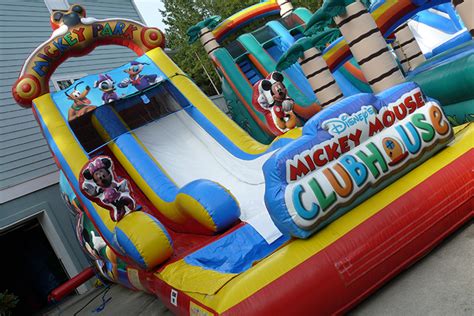 charleston disney mickey mouse clubhouse inflatable slide