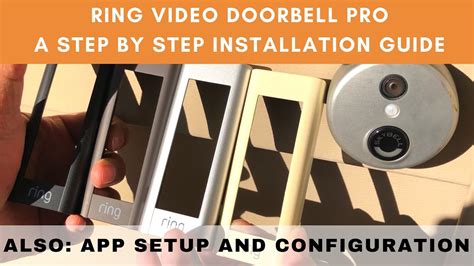 ring video doorbell pro installation  step  step guide  setup  phone app youtube