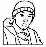 Eminem Rap Raperos Rapper Mathers Colorearimagenes Thecolor sketch template