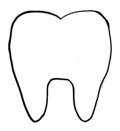 printable tooth template