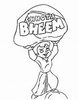 Bheem Chota Coloring Comments sketch template