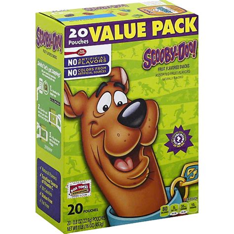 betty crocker fruit snacks scooby doo snacks value pack 20 pouches