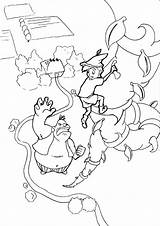 Jack Beanstalk Coloring Pages Color Getcolorings Printable Getdrawings Print sketch template