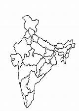 India Map Coloring Pages Indiaparenting sketch template