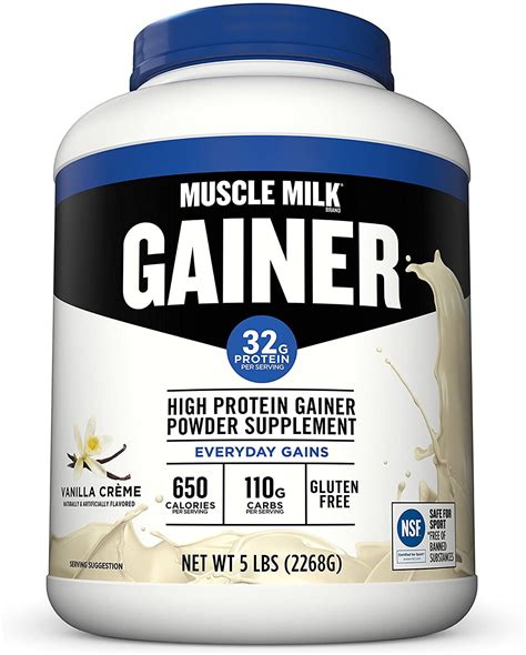 muscle milk gainer protein powder vanilla creme  protein  pound walmartcom walmartcom