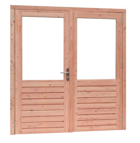 woodvision dubbele deur prestige douglas  ruits nubuiten