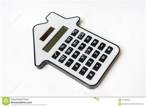calculator  white real estate lease  mortgage concept stock photo image  insurance