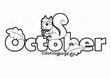 October Printable Autumn Month Coloring Pdf Coloringpage Eu sketch template