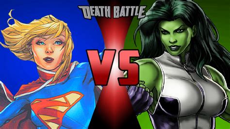 She Hulk Vs Supergirl Death Battle Fanon Wiki Fandom Powered By Wikia